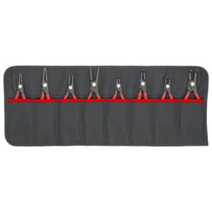 Knipex 00 19 58 V02 8 Pc Precision Snap Ring Pliers Set in Tool Roll