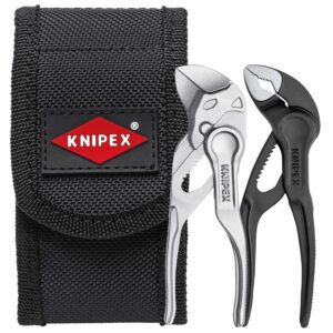 Knipex 00 20 72 V04 XS Mini Cobra Water Pump Pliers and Pliers Wrench Set With Belt Pouch