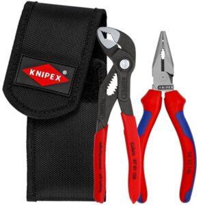 Cobra 00 20 72 V06 2-Piece Mini Pliers Set with Belt Pouch