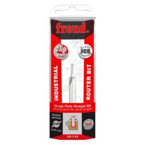 Freud 03-112 1/8-Inch Single Flute Straight Router Bit