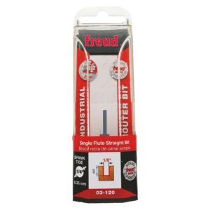 Freud 03-120 1/8-Inch Single Flute Straight Router Bit