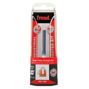 Freud 03-140 1/4-Inch Single Flute Straight Router Bit