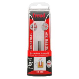 Freud 04-105 1/4-Inch Double Flute Straight Router Bit