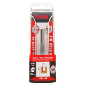 Freud 04-109 1/4-Inch Double Flute Straight Router Bit