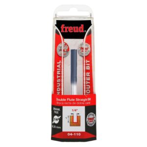 Freud 04-110 1/4-Inch Double Flute Straight Router Bit