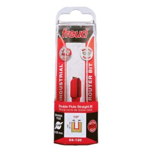Freud 04-130 1/2-Inch Double Flute Straight Router Bit