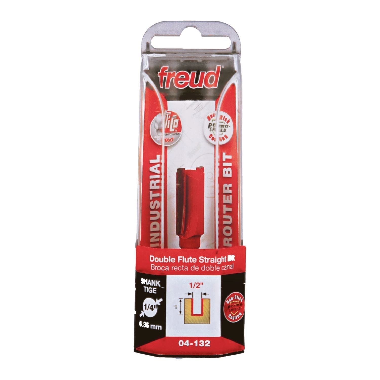 Freud 04-132 1/2-Inch Double Flute Straight Router Bit