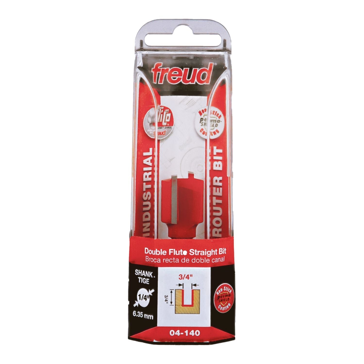 Freud 04-140 3/4-Inch Double Flute Straight Router Bit