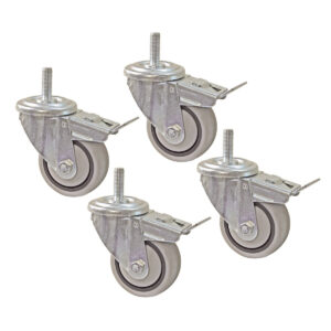 Kreg Tool 3-in. Dual-Locking Casters Set of 4 for Workbench and Shop Stand Mobility (PRS3090)