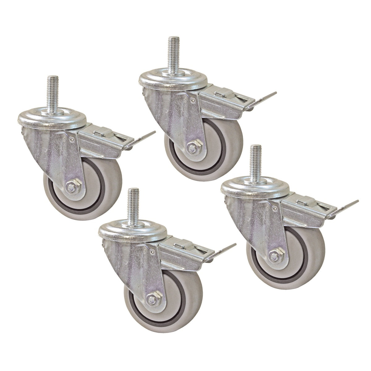 Kreg Tool 3-in. Dual-Locking Casters Set of 4 for Workbench and Shop Stand Mobility (PRS3090)