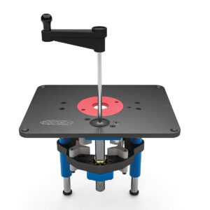 Kreg Precision Router Lift 9-1/4 in. x 11-3/4 in. Router Table Accessory for Above-Table Bit Changes (PRS5000)