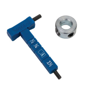 Kreg Easy-Set Stop Collar and Material Thickness Gauge/Hex Wrench Kit for Pocket-Hole Jigs (KPHA330)