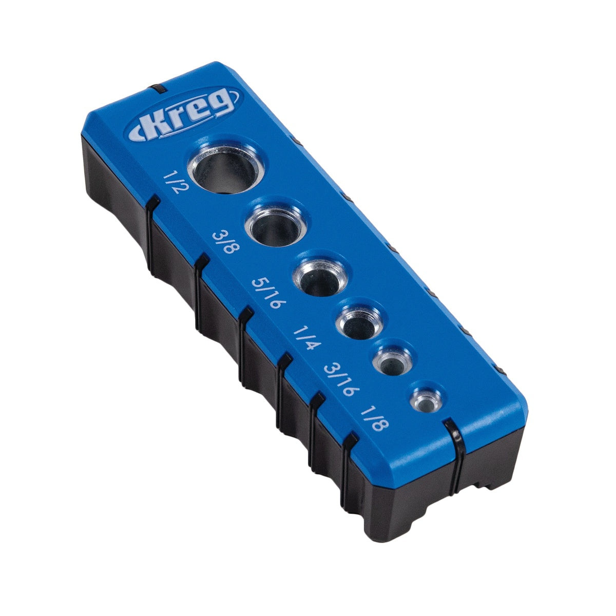 Kreg Drilling Guide with 1/8-in. to 1/2-in. Hardened Steel Guides for Straight Hole Drilling (KDG-6000)