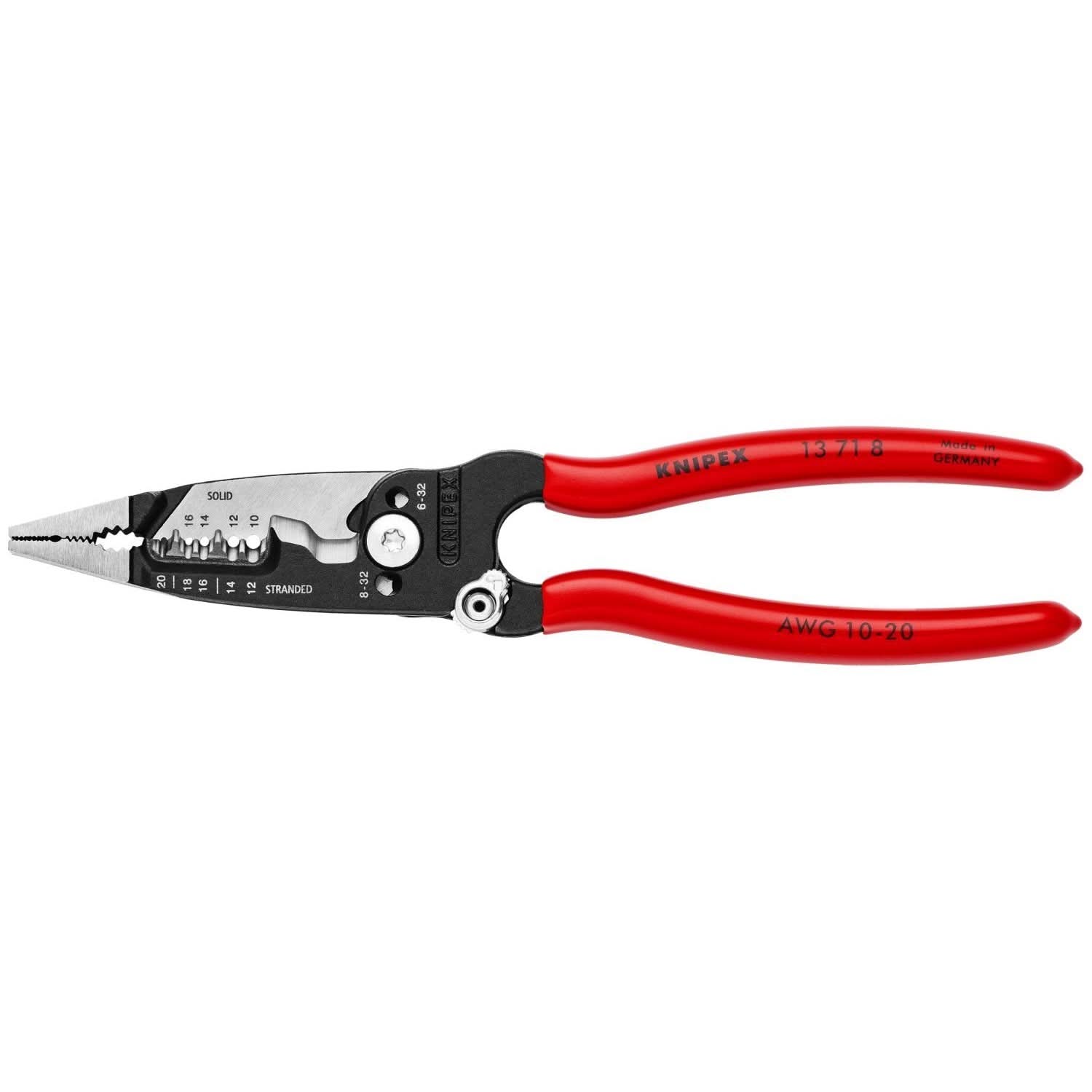 Knipex 13 71 8 Forged Wire Stripper 20-10 AWG