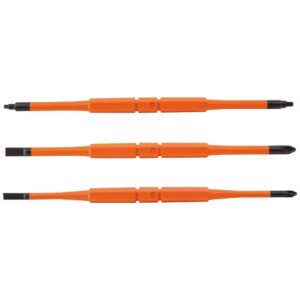 Klein Tools 13157INSP Insulated Double-Ended Screwdriver Blades (3-Pack)