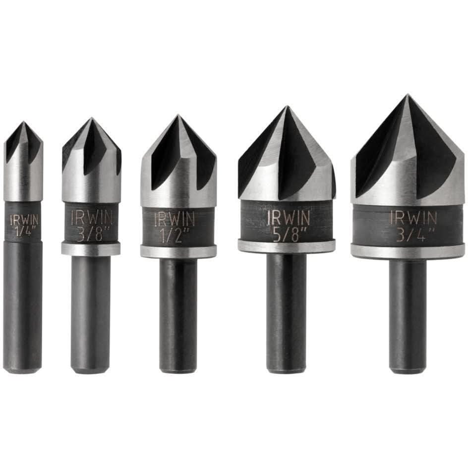 Irwin 1877791 Metal Countersink 5 Piece Set