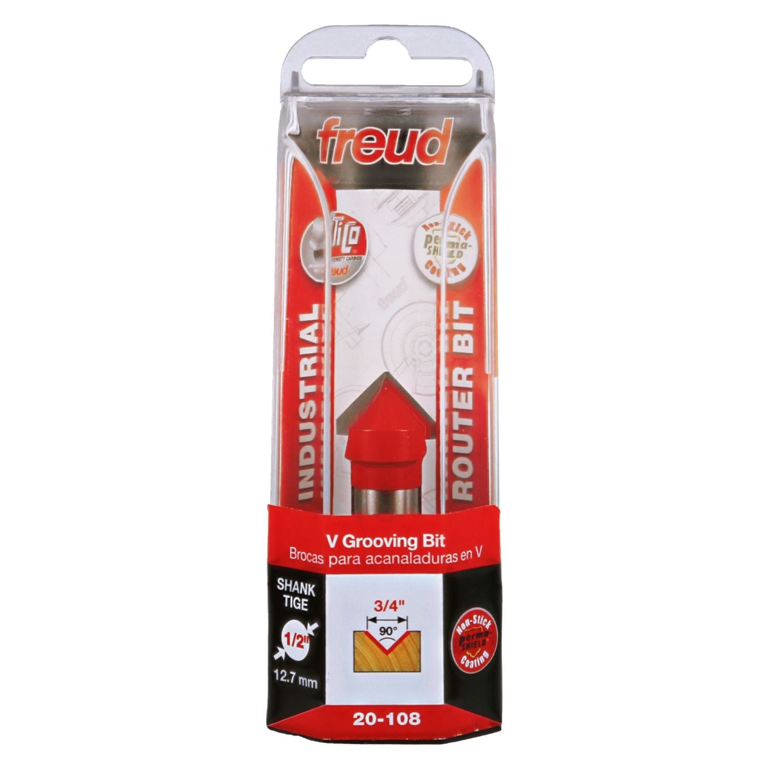 Freud 20-108 3/4-Inch V Grooving Router Bit