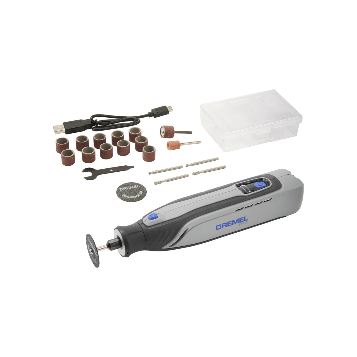 Dremel 8V Brushless Cordless Rotary Tool with USB-C Charging and LED Work Light (8150-N/20)