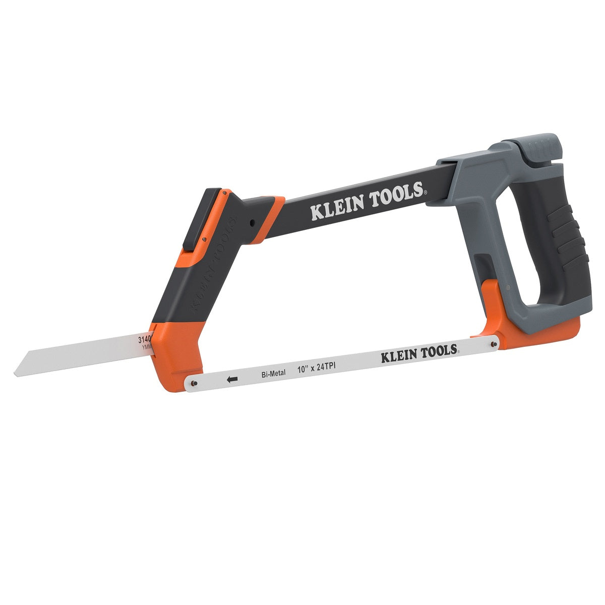Klein High Tension 12-in. 24 TPI Hacksaw with Bi-Metal Blade and Reciprocating Blade Mount (31430)