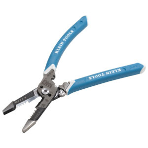 Klein Slim-Forged 8-18 AWG Solid / 10-20 AWG Stranded Wire Stripper Cutter with Self-Opening Spring (K12075)