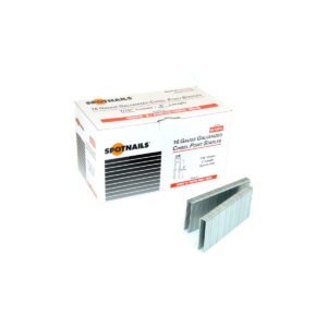 SpotNails 16 Ga 7/16-in. Crown 1-1/2-in. Galvanized Staples 10,000-Pack (6612PG-10M)