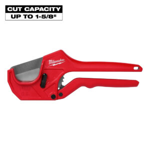 Milwaukee 1-5/8 in. Ratcheting PVC and Tubing Cutter with Stainless Steel Blade (48-22-4220)