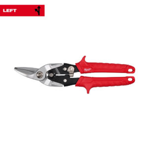 Milwaukee 10-in. Left-Cutting Aviation Snips with Comfort Grip Handles (48-22-4540)