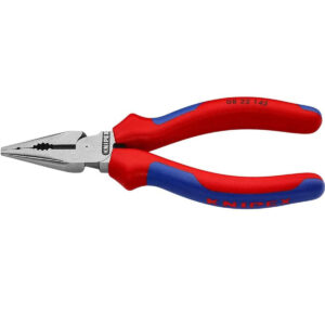 Knipex 5-3/4-in. Needle Nose Combination Pliers with Comfort Grips for Installation and Repair (08 22 145 SBA)