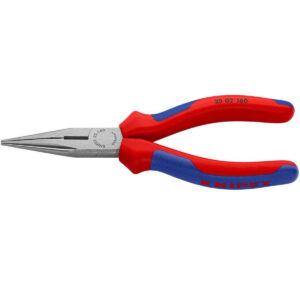 Knipex 160 mm Snipe Nose Side Cutting Pliers with Straight Jaws (25 02 160 SBA)