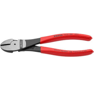 Knipex 180 mm High Leverage Diagonal Cutter Pliers for Tough Wire Cutting (74 01 180 SBA)