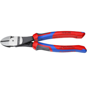 Knipex 8-in. High Leverage Diagonal Cutter Pliers with Multi-Component Grips (74 02 200 SBA)