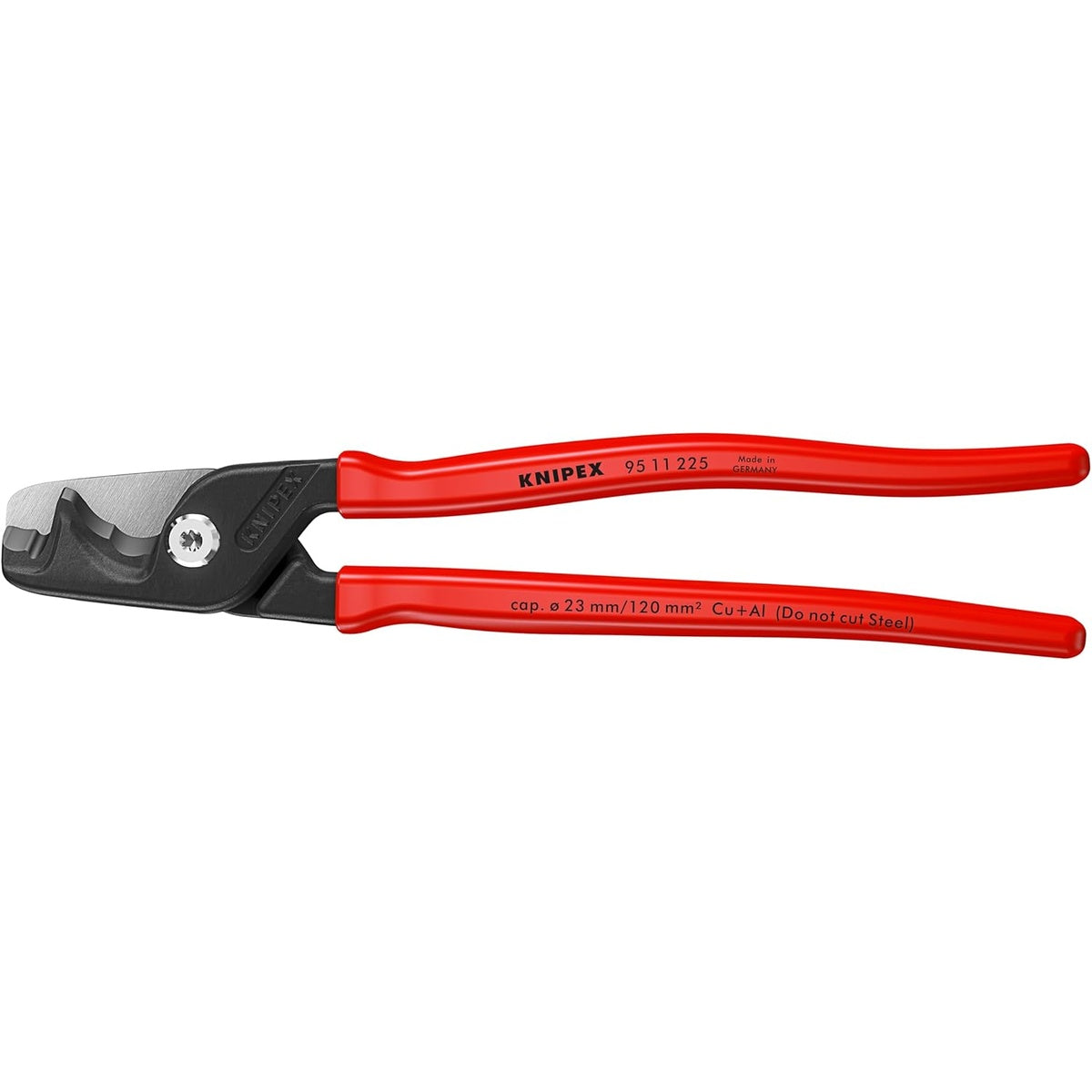 Knipex StepCut XL 9-in. Cable Shears for Cu and Al Cable Cutting (95 11 225 SBA)