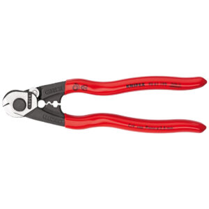 Knipex 7.5-in. Wire Rope Cutting Pliers with Crimping Dies (95 61 190 SBA)