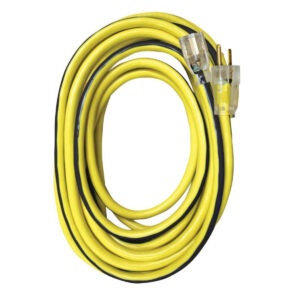 Voltec 50-ft. 10/3 SJTW Indoor/Outdoor Extension Cord with Lighted Receptacle, Yellow/Black (05-00350)