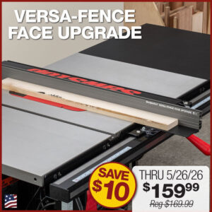 Woodpeckers Versa-Fence 48-in. Table Saw Fence Face Upgrade for SawStop T-Glide Fence (VFFU-ICS48)