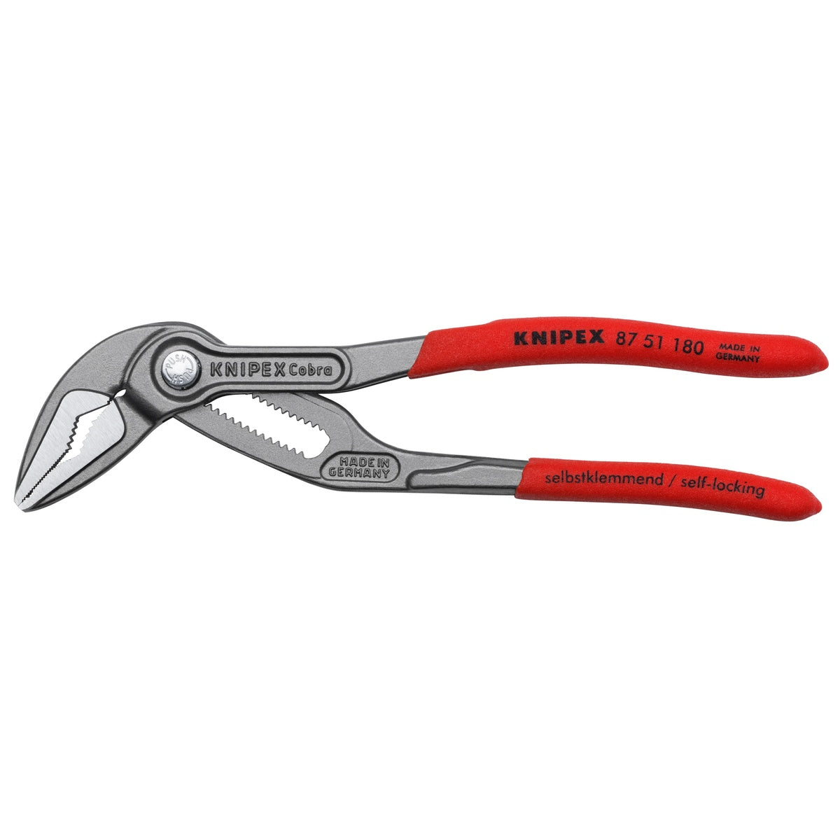 Knipex Cobra ES 7-1/4 in. Water Pump Tongue & Groove Pliers with Narrow Jaws (87 51 180)
