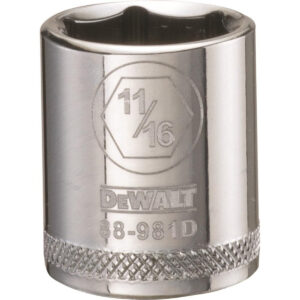 DEWALT 3/8 in. Drive 11/16 in. SAE 6-Point Socket with DirectTorque Technology (DWMT88981OSP)
