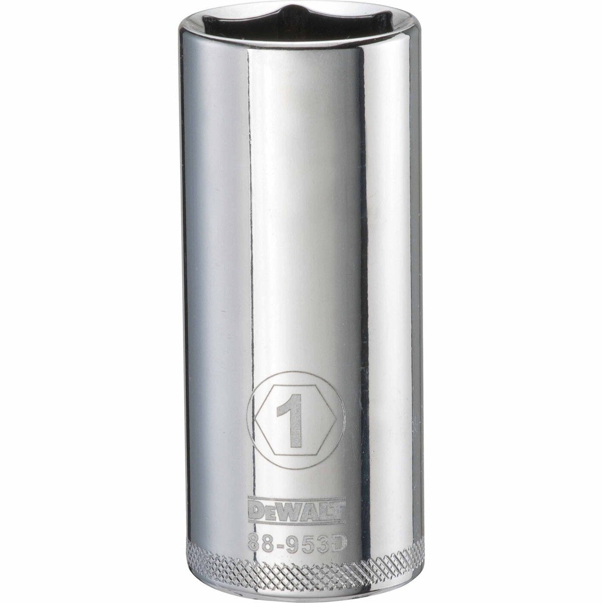 DEWALT 1-in. SAE 1/2-in. Drive 6-Point Deep Socket, Chrome Vanadium (DWMT88953OSP)