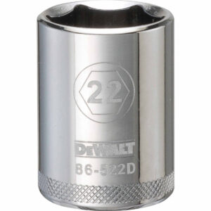 DEWALT 1/2-in. Drive 22 mm 6-Point Socket with Knurled Ring (DWMT86522OSP)