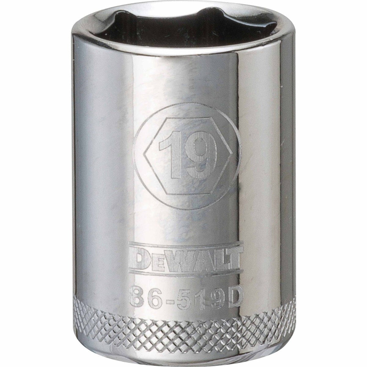 DeWalt 1/2-in. Drive 19 mm 6-Point Socket, 1-Piece (DWMT86519OSP)