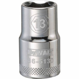 DeWalt 1/2-in. Drive 13 mm 6-Point Socket, Manual Hand Tool (DWMT86513OSP)