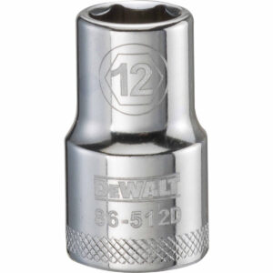 DeWalt 1/2-in. Drive 12 mm 6-Point Socket with Knurled Ring (DWMT86512OSP)