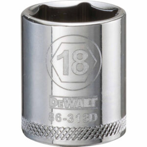 DEWALT 3/8-in. Drive 18 mm 6-Point Socket, Single Piece (DWMT86313OSP)