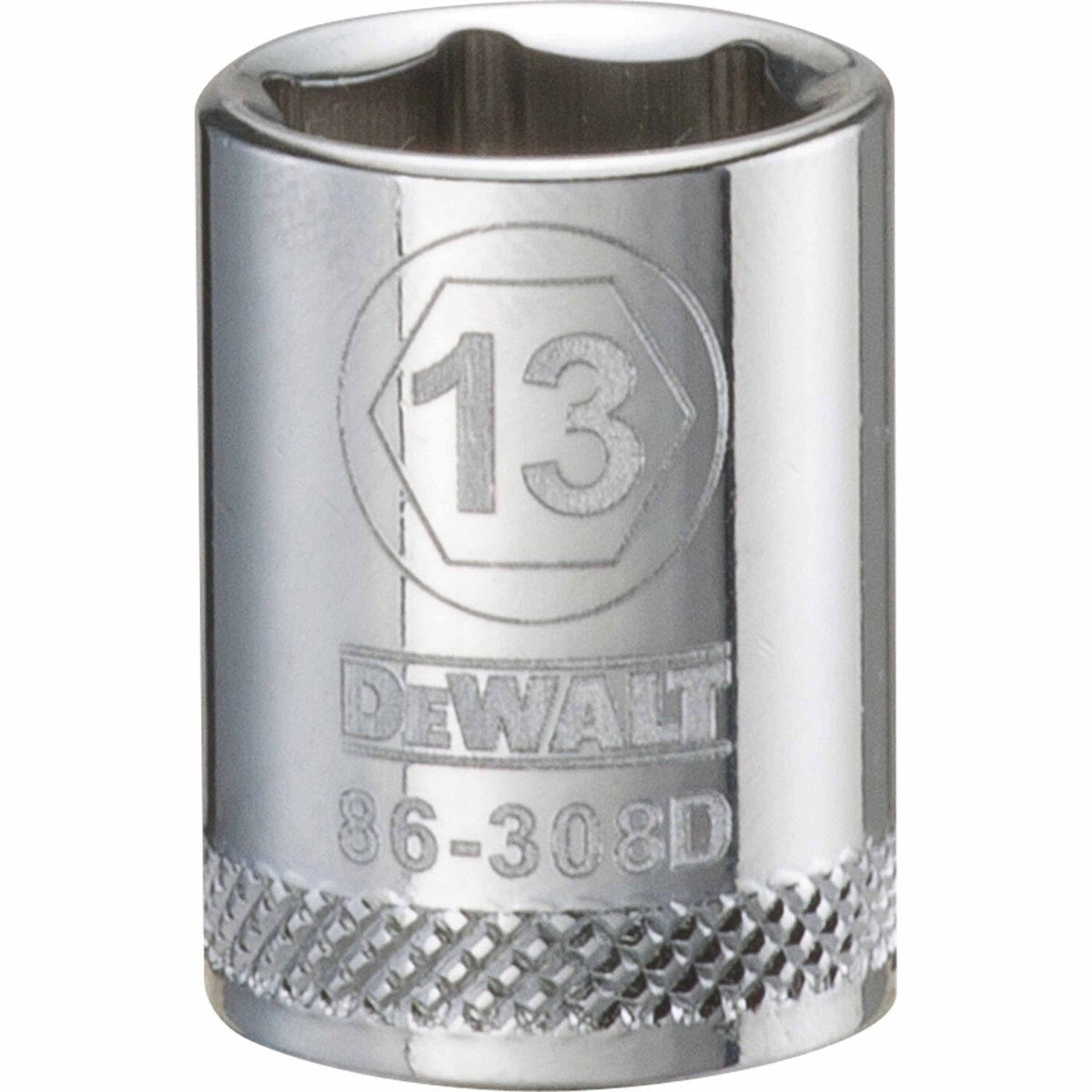 DEWALT 3/8-in. Drive 13 mm 6-Point Socket with Knurled Ring (DWMT86308OSP)
