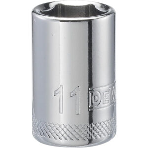 DEWALT 1/4 in. Drive 11 mm 6-Point Socket with Polished Chrome Finish (DWMT86108OSP)