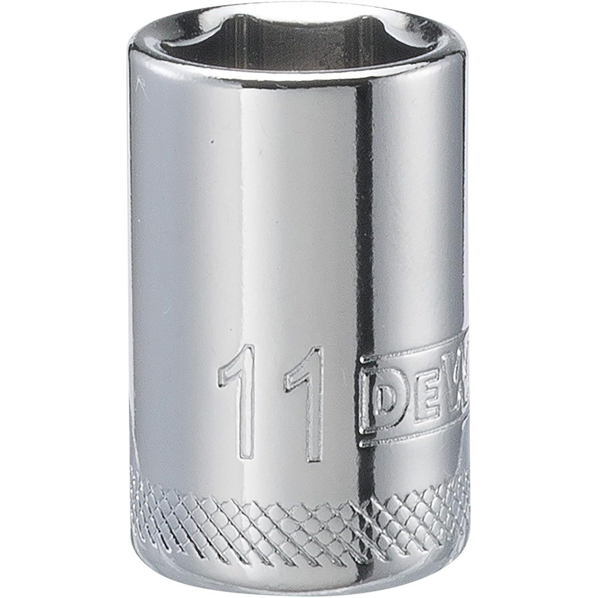 DEWALT 1/4 in. Drive 11 mm 6-Point Socket with Polished Chrome Finish (DWMT86108OSP)