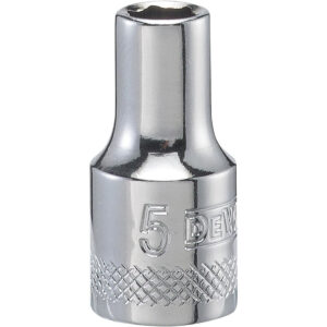 DEWALT 5 mm 1/4-in. Drive 6-Point Deep Metric Socket with DirectTorque Technology (DWMT86102OSP)