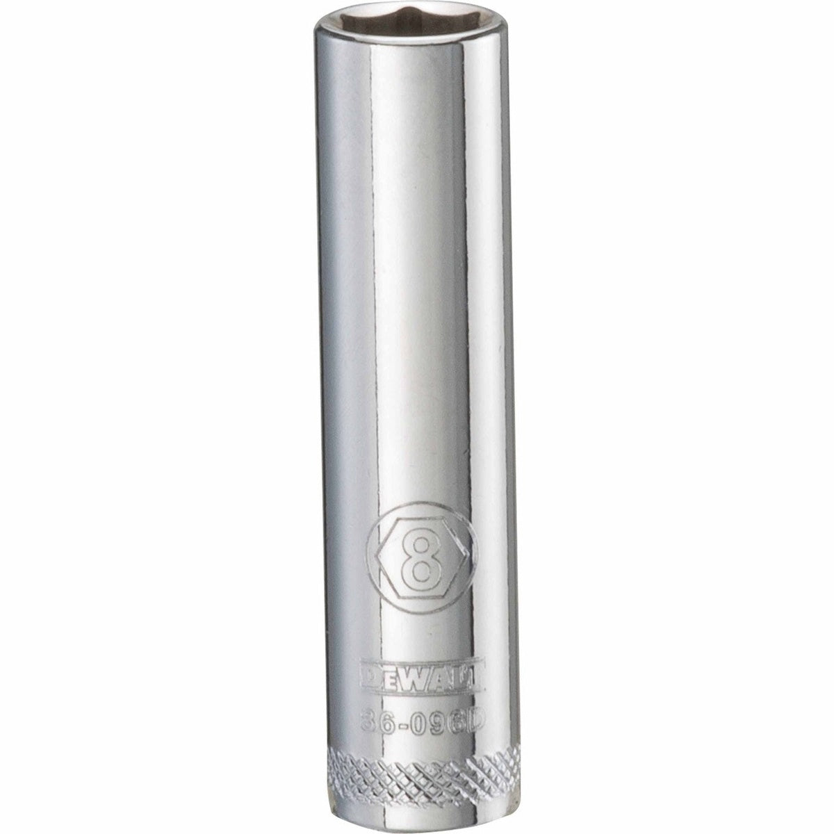 DEWALT 1/4 in. Drive 8 mm 6-Point Deep Socket with Chrome Vanadium Steel (DWMT86096OSP)