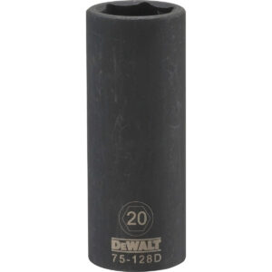 DEWALT 1/2-in. Drive 20 mm 6-Point Deep Impact Socket with DirectTorque (DWMT75128OSP)