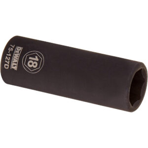 DEWALT 1/2-in. Drive 18 mm Deep Impact Socket, 6-Point (DWMT75127OSP)